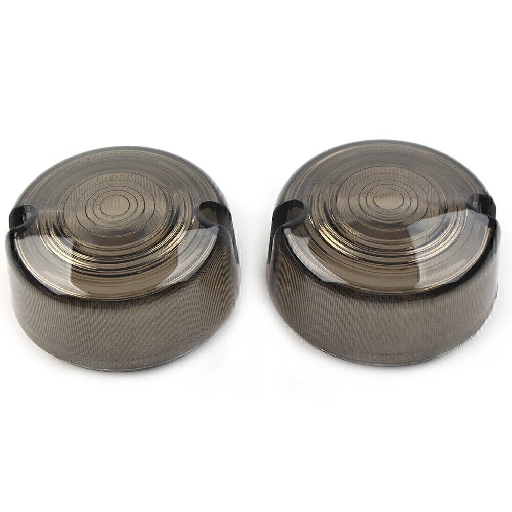 SmokenTurn Signal Lens Cover for Harley Dyna FXD FXR Sportster XLH 883 1200 FXST