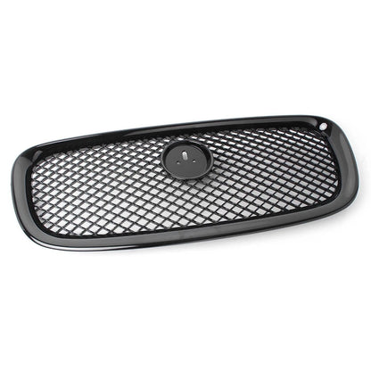 Front Center Upper Grille Glossy Black For Jaguar XF XFR 2012-2015