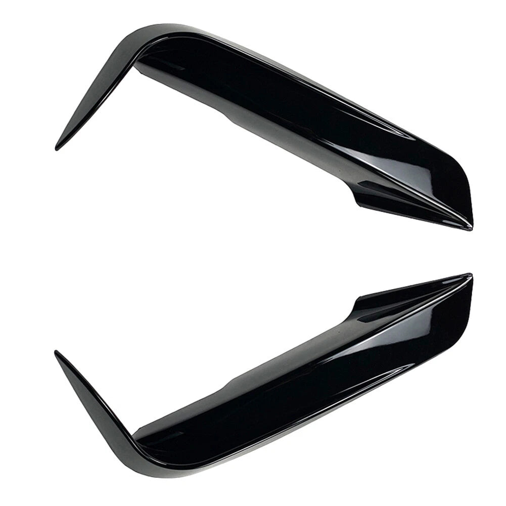 For BMW 3-Series F30 F31 12-18 Front Bumper Fangs Trim Air Vent Lid Cover Black