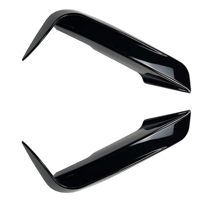 For BMW 3-Series F30 F31 12-18 Front Bumper Fangs Trim Air Vent Lid Cover Black