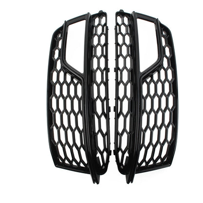 1 Pair Front Bumper Mesh Fog Light Grille Grill For Audi A5 S5 2013-2017