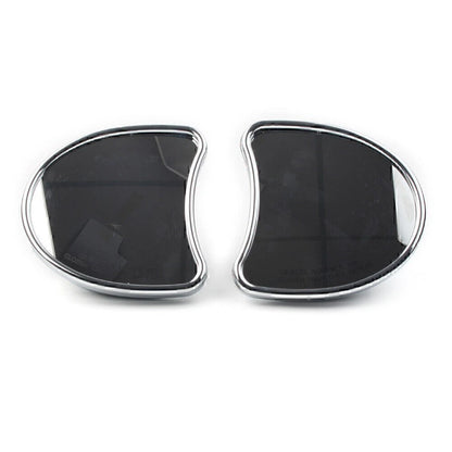 2x Motorcycle Wide Angle Fairing Mount Mirrors For Harley FLHT FLHX FLHTK 96-13