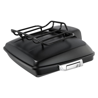 Matte Black Razor Trunk Backrest Pad Top Rack Fit Fit For Harley Touring 2014-Up