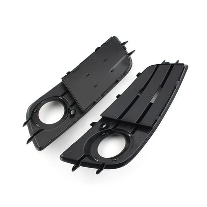 1 Pair Black Front Bumper Fog Light Grille Cover For Audi A4 B8 S4 2008-2012 US