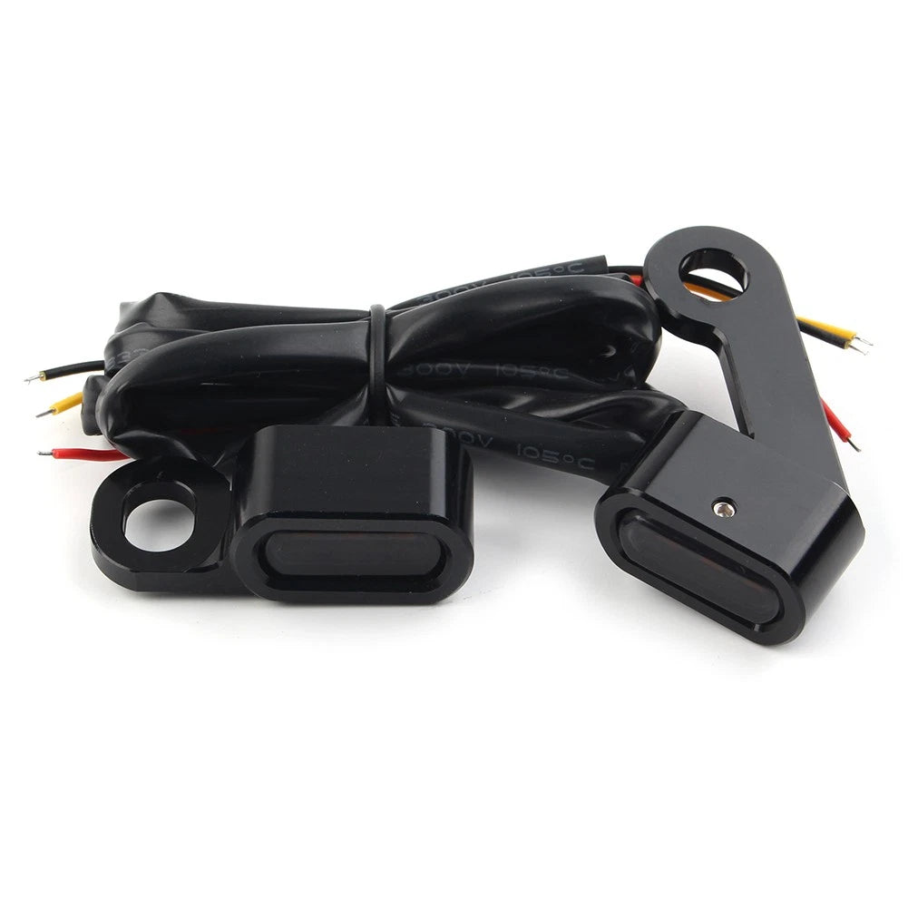 Motor Mini LED Turn Signal Light For Harley 2004-2021 Sportster 883 1200 Black