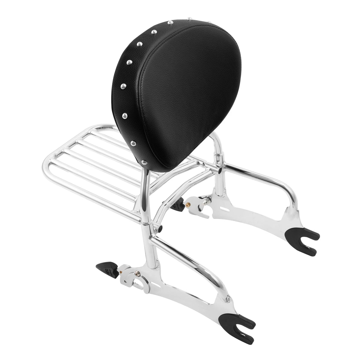 Chrome 12" Backrest Sissy Bar Luggage Rack For Indian Chief Dark Horse 14-18 15