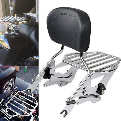 Sissy Bar Backrest / 4 Point Docking / Luggage Rack For Harley Touring 2014-2022