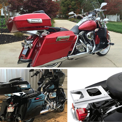 Detachable TwoUp Tour Pak Pack Mount Trunk Luggage Rack For Harley Touring 14-UP