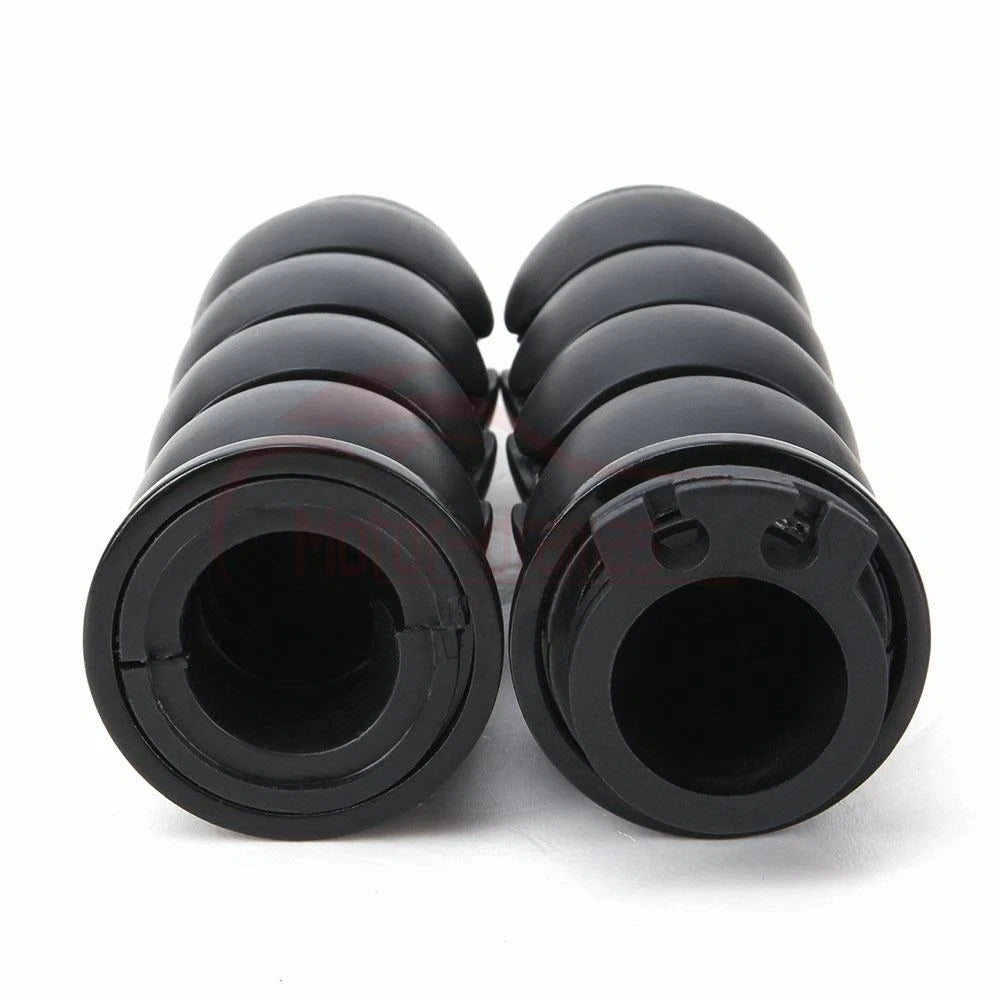 1" Black Handle Bar Hand Grips Fit for Harley Touring Sportster XL883 1200 Dyna