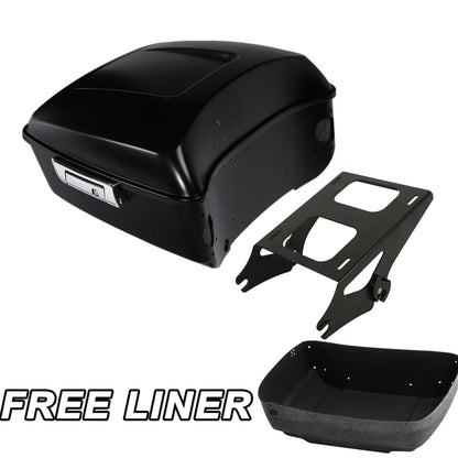 Matt Black King Trunk Mout Rack Fit For Harley Touring Road Glide King 2014-2025
