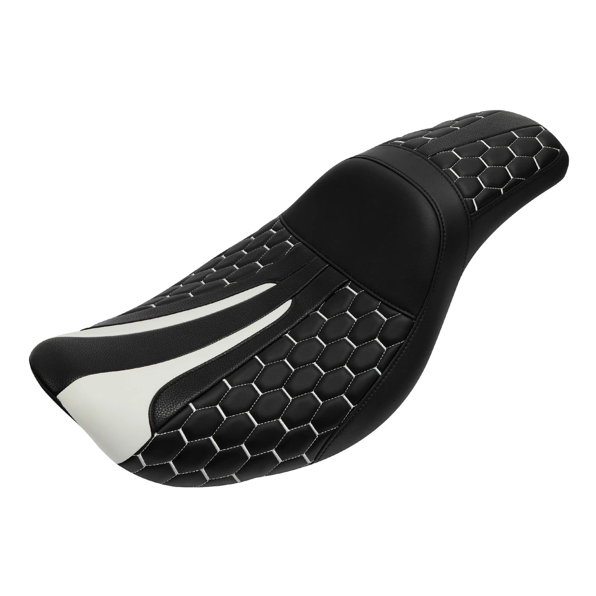 Rider Driver Passenger Seat Fit for Harley Dyna Low Rider Street Bob 06-17 Black