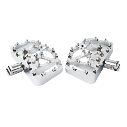 Chrome Rear FootPeg Passenger Pedal For Harley FXBB FXLR FXLRS FXLRST FXST FLSB