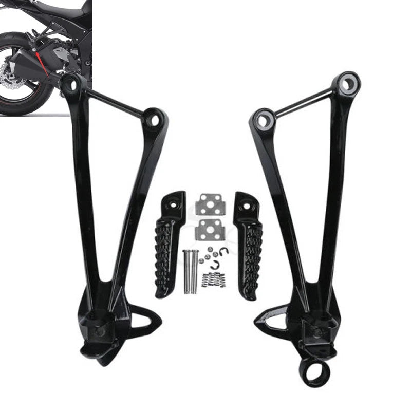 Rear Footrest Foot Pegs Bracket Fit For Kawasaki Ninja ZX636 13-24 ZX10R 08-10