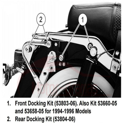 Detachable Tour Pack Mount Docking Hardware Kit Fit For 1997-2008 Harley Touring