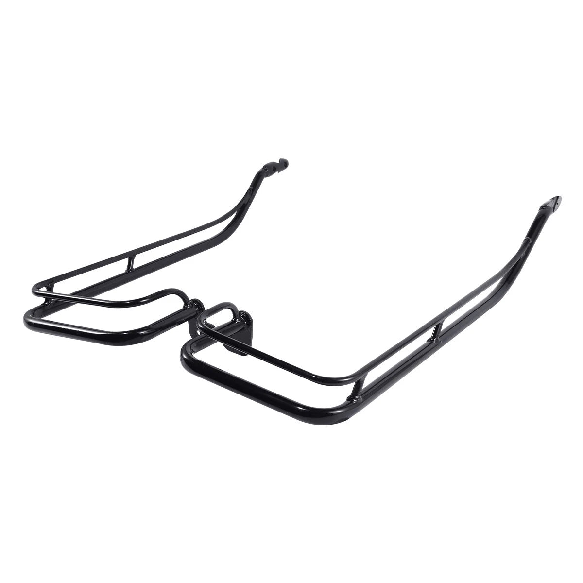 Black Hard Saddlebag Guard Rails Fit For Harley Touring Road Glide King 09-13 US
