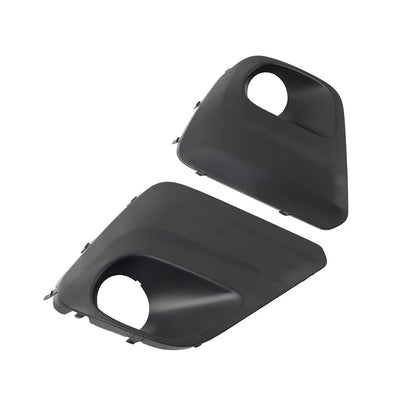 1 Pair Front Bumper Fog Light Bezel Cover Black For Subaru Forester 2019-2021