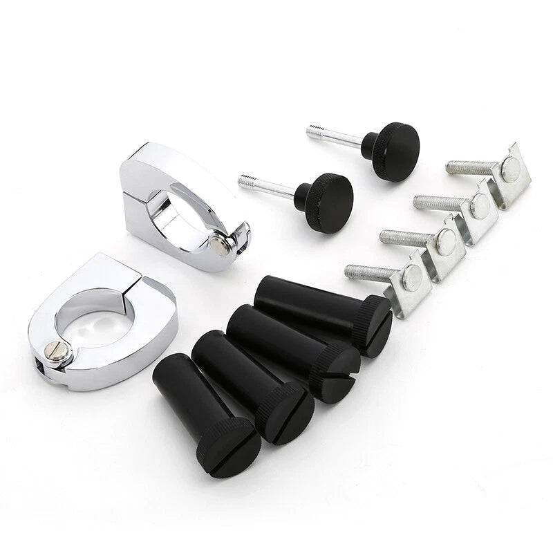 Lower Vented Fairing Mounting Hardware Clamps Kit For Harley Electra Glide 83-13