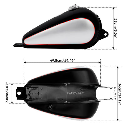 Motorcycle 3.4 gallons Fuel Gas Tank & Cap For Honda CMX250 CMX 250 Rebel 85-16