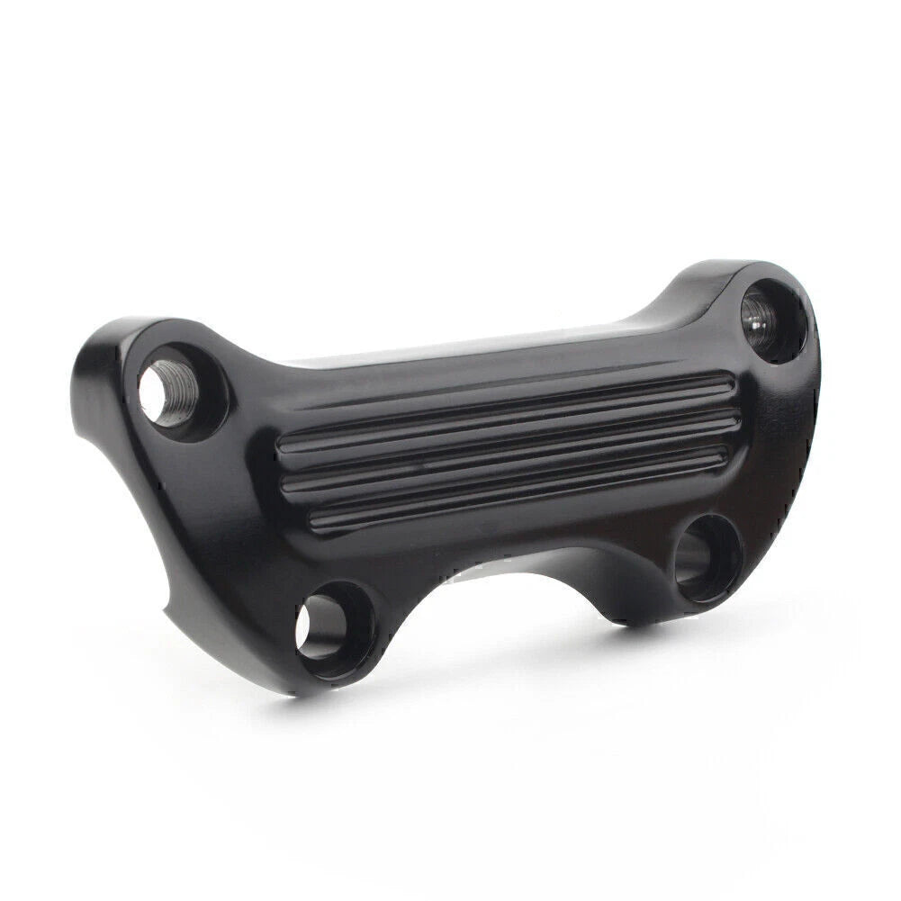 For Harley Sportster Softail Dyna 1" Handlebar Riser Top Clamp Cover Black
