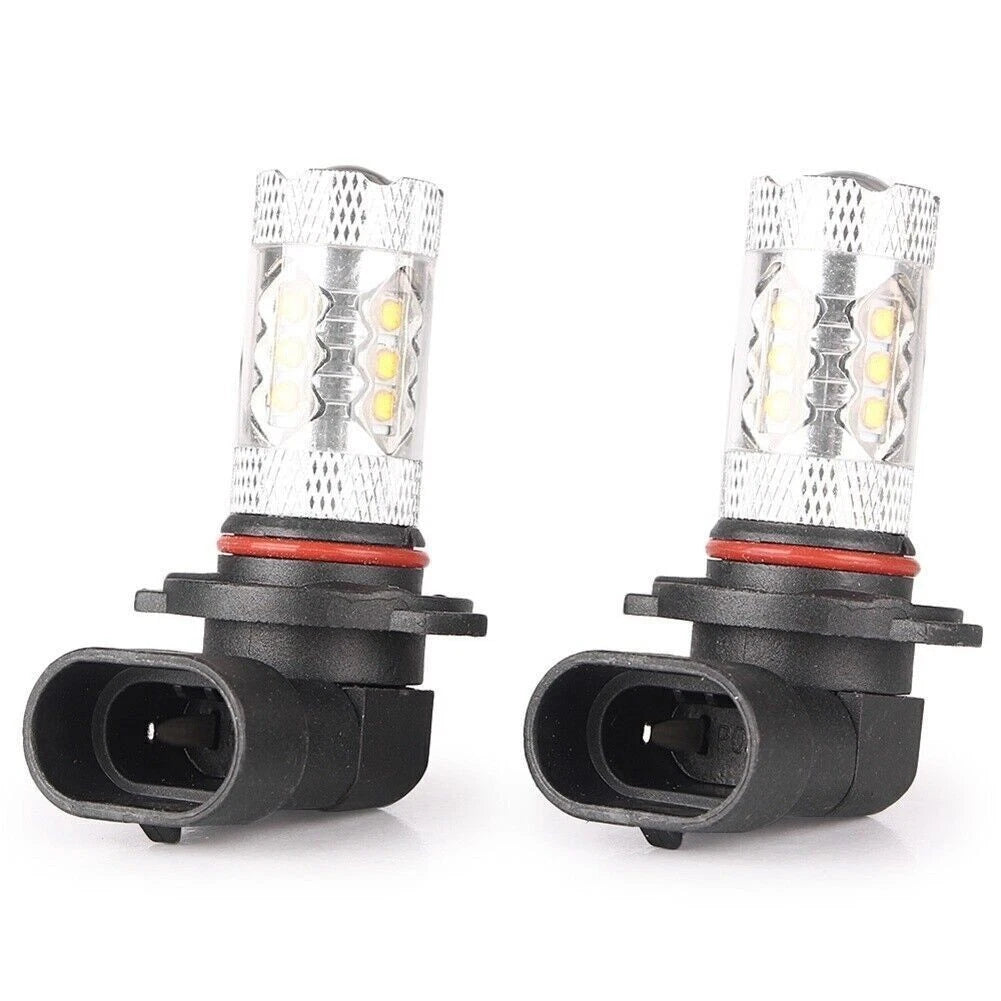 2x 80W 12V H10 High Power LED  6000K Super Fog Driving Lights Bulbs White US