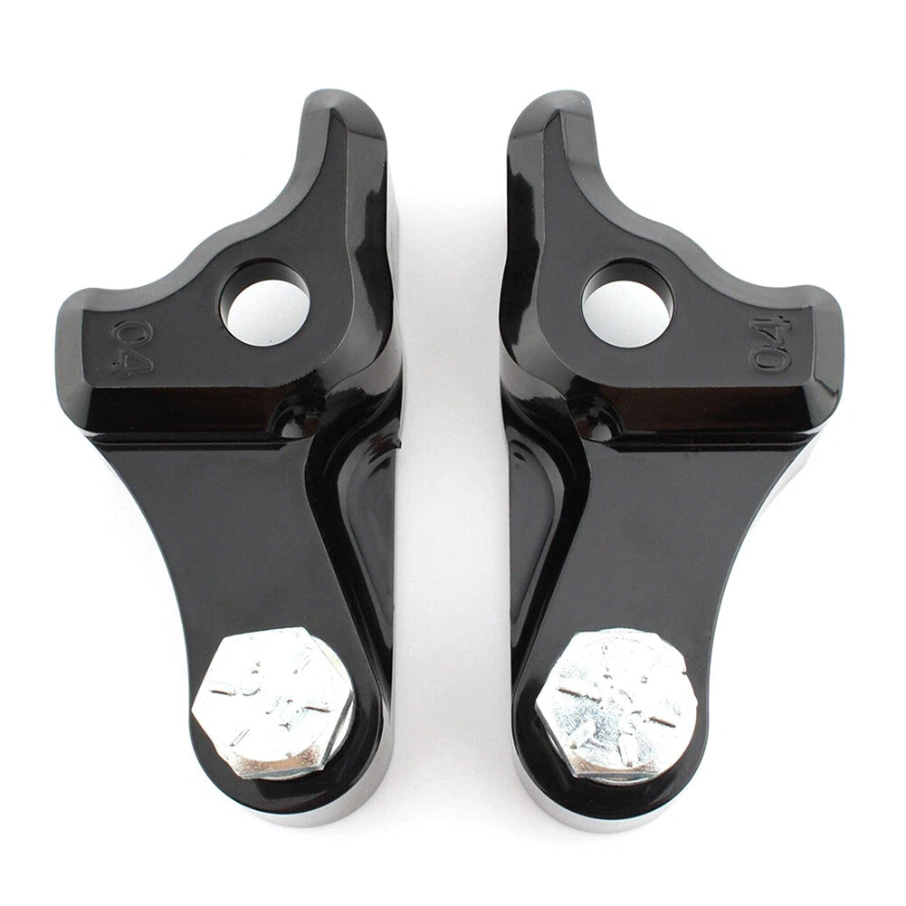 Rear Shock Absorber 1" Lowering Kit for Harley Touring FLHX FLHR FLHT Black 2pcs
