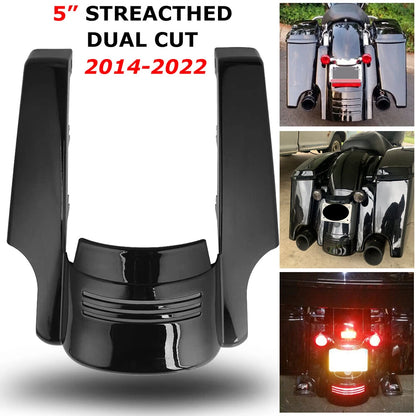 5" Rear Stretched Fender Extension Filler For Harley Touring Road Glide King 14+