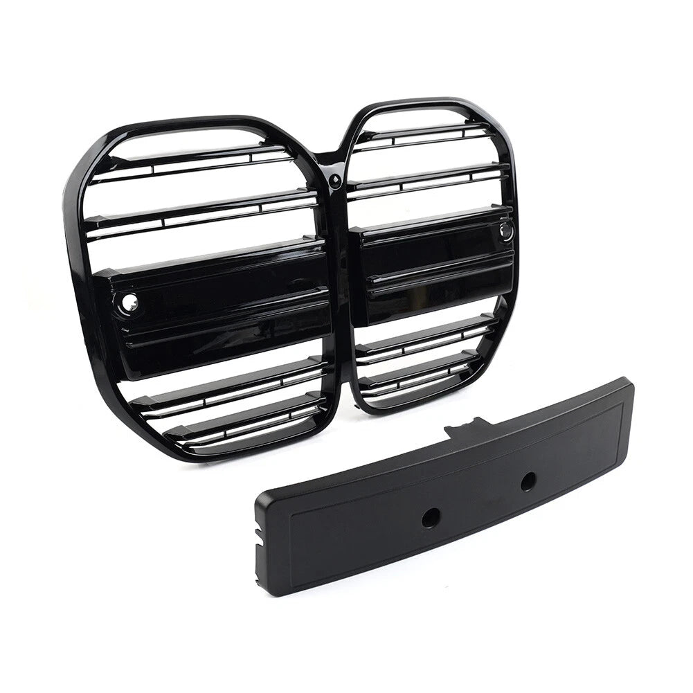 Double Line Front Bumper Center Kidney Grille For BMW 4 Series G22 G23 2dr 21-23