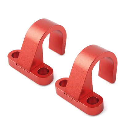 2x Rear Brake Hose Clamp Guide Red For Yamaha YZ125 250 YZ250F YZ450F YZ85 03-22
