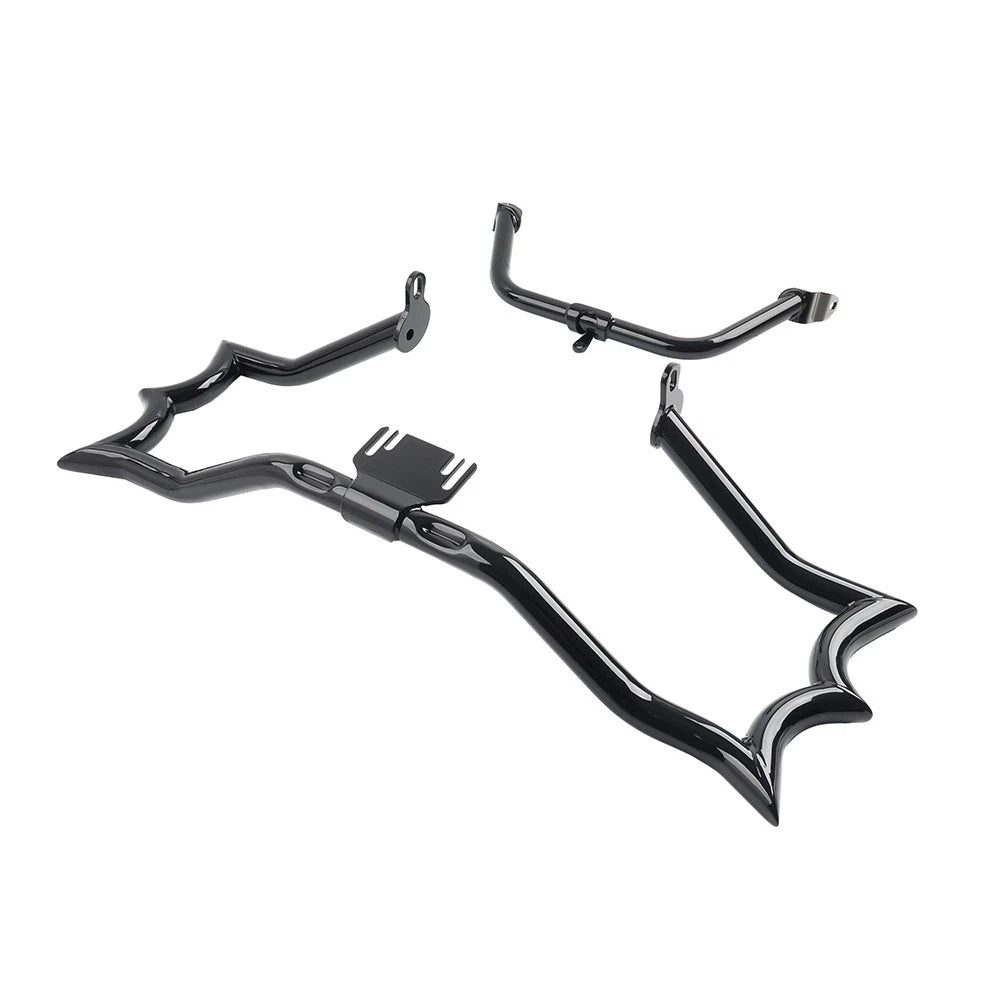 Gloss Highway Engine Guard Crash Bar Fairing Support For Harley Road Glide 15-23