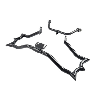 Gloss Highway Engine Guard Crash Bar Fairing Support For Harley Road Glide 15-23
