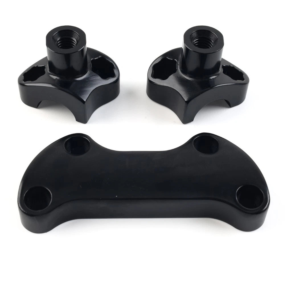1.7 Handlebar Risers Top Clamp For Harley Dyna Softail Street Bob Sportster
