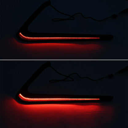 Gloss Black Saddlebags LED Brake Turn Light For Harley Low Rider ST FXLRST 22-24