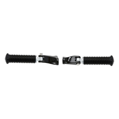 Black Passenger Footpeg Foot Pegs Mount For Harley Touring Electra Glide 1993-Up