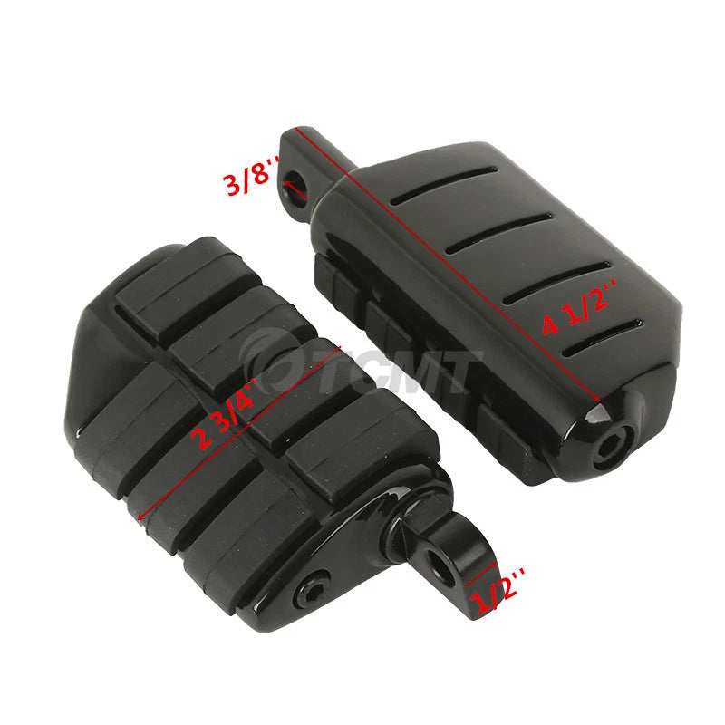 1-1/4" Highway Engine Guard Long Angled Foot Pegs Mount Fit For Harley Glide US
