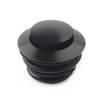 Fuel Tank Cover Flush Pop Up Reservoir Gas Cap Vented Fit Harley Davidson Black