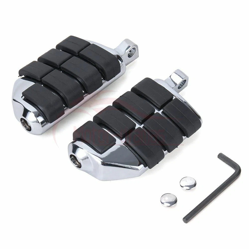 Motorcycle Foot Pegs Rest Pedals For Harley Road King Street Glide Softail Dyna