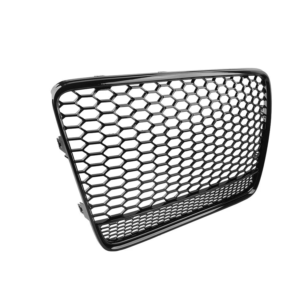 Front Bumper Radiator Mesh Grille Glossy Black For Audi Q7 2005-2015