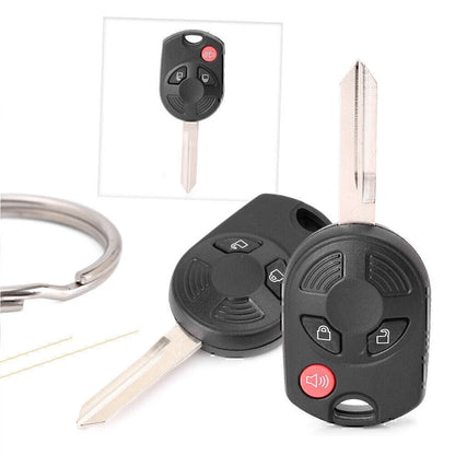 2x Uncut Smart Remote Car Key Fob 3 Button Fit Ford Expedition/Escape/Edge/F-150