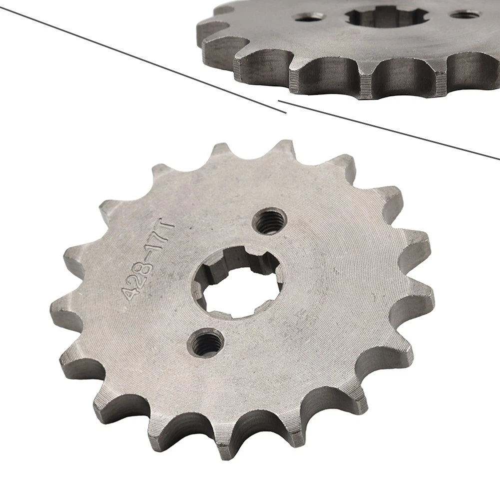 428 Chain 17mm 17T Front Sprocket For 110CC 125CC ATV Pit Dirt Quad Bike
