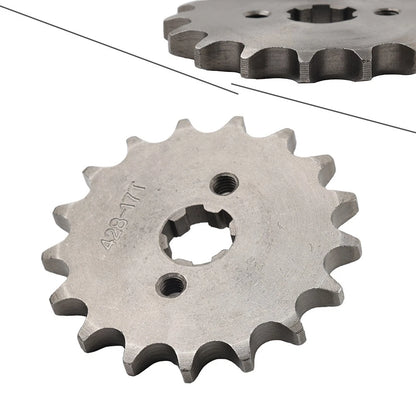 428 Chain 17mm 17T Front Sprocket For 110CC 125CC ATV Pit Dirt Quad Bike