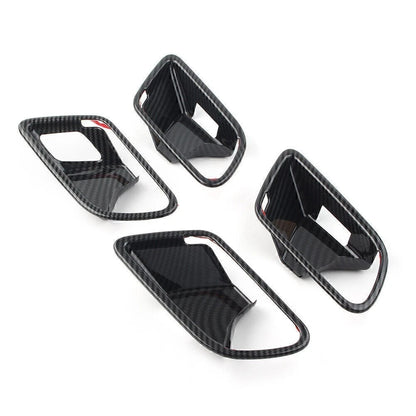 4pcs Carbon Fiber Inner Handle Bowl Covers For Mercedes-Benz A-Class W177 2019