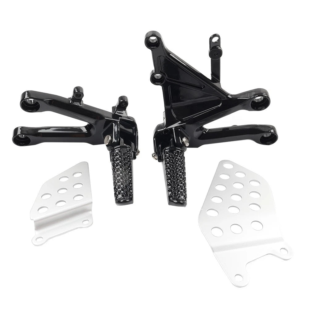 Front Driver Foot Pegs Footrest Bracket Set For Honda CBR1000RR CBR 1000RR 04-07