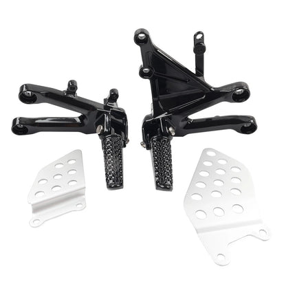 Front Driver Foot Pegs Footrest Bracket Set For Honda CBR1000RR CBR 1000RR 04-07