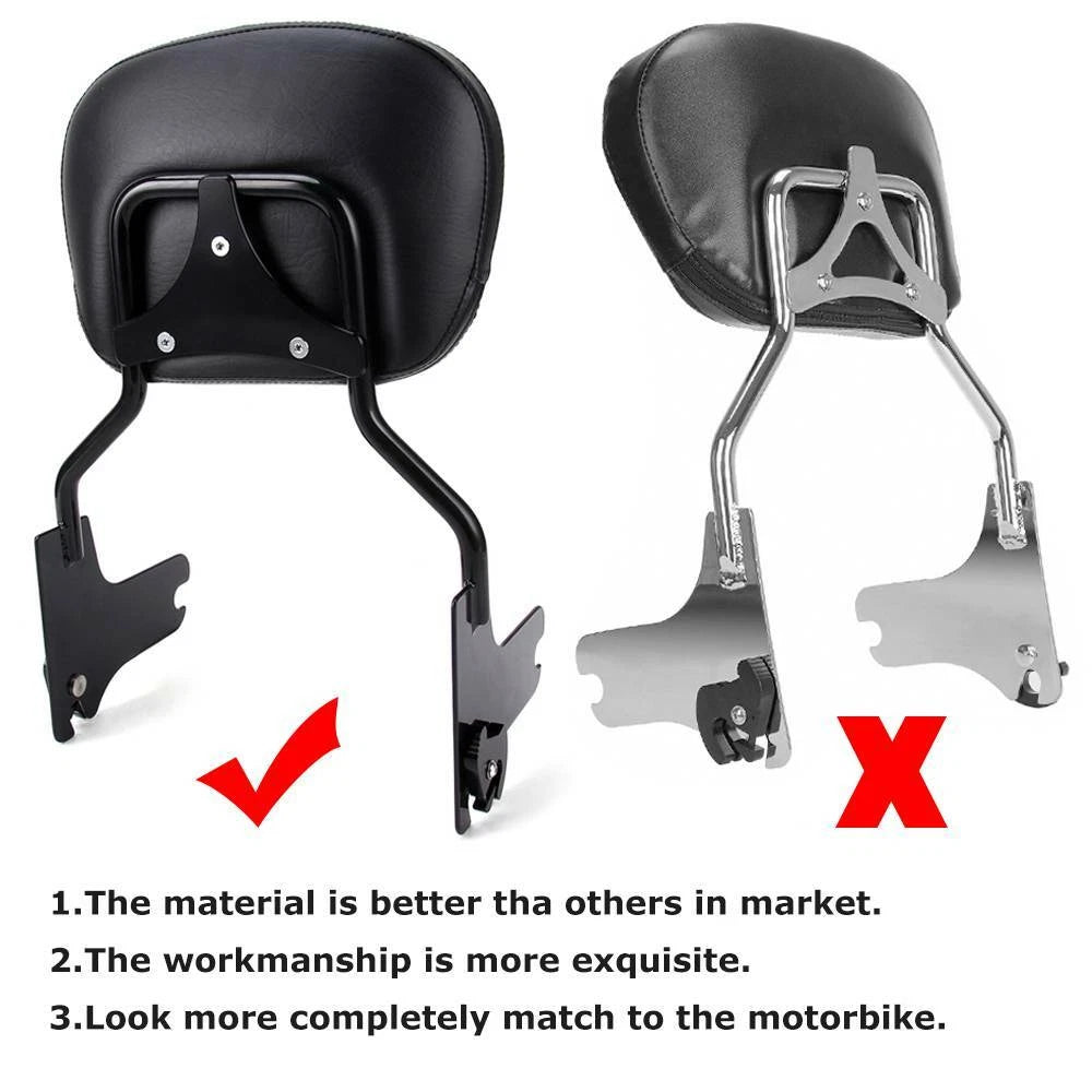Passenger Backrest Sissy Bar For Harley Touring Road King Electra Glide 97-2008