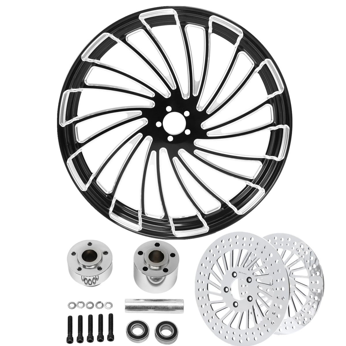 32" Front Wheel Rim Single Hub Brake Rotor For Harley Touring Street Glide 08-25