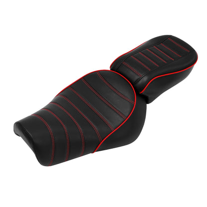 Driver Passenger Seat Fit For Harley Sportster Iron 883 XL883N 2016-Up Black Red