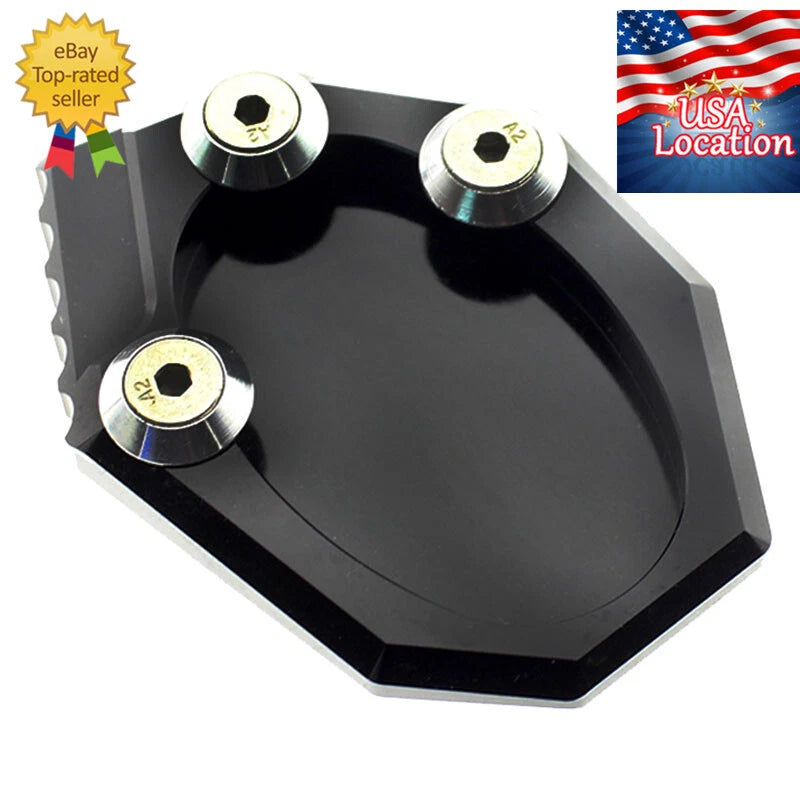 For Kawasaki KLX250 2009-2015 CNC Kickstand Sidestand Extension Footpads Foot