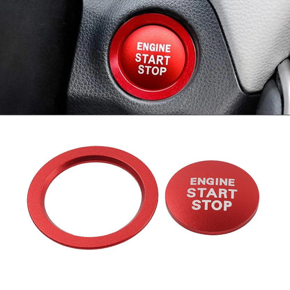Red Engine Start Stop Push Button Cover Ring For Toyota Tacoma Yaris Prius Red