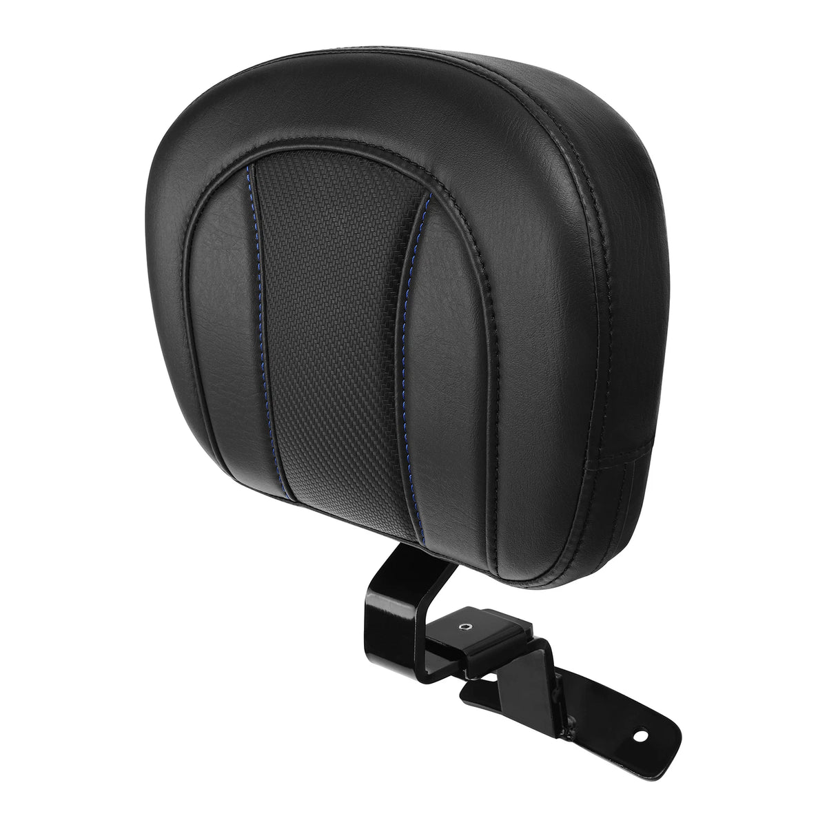 Black Driver Rider Backrest Pad Fit For Harley Road King Street Glide 2009-2023