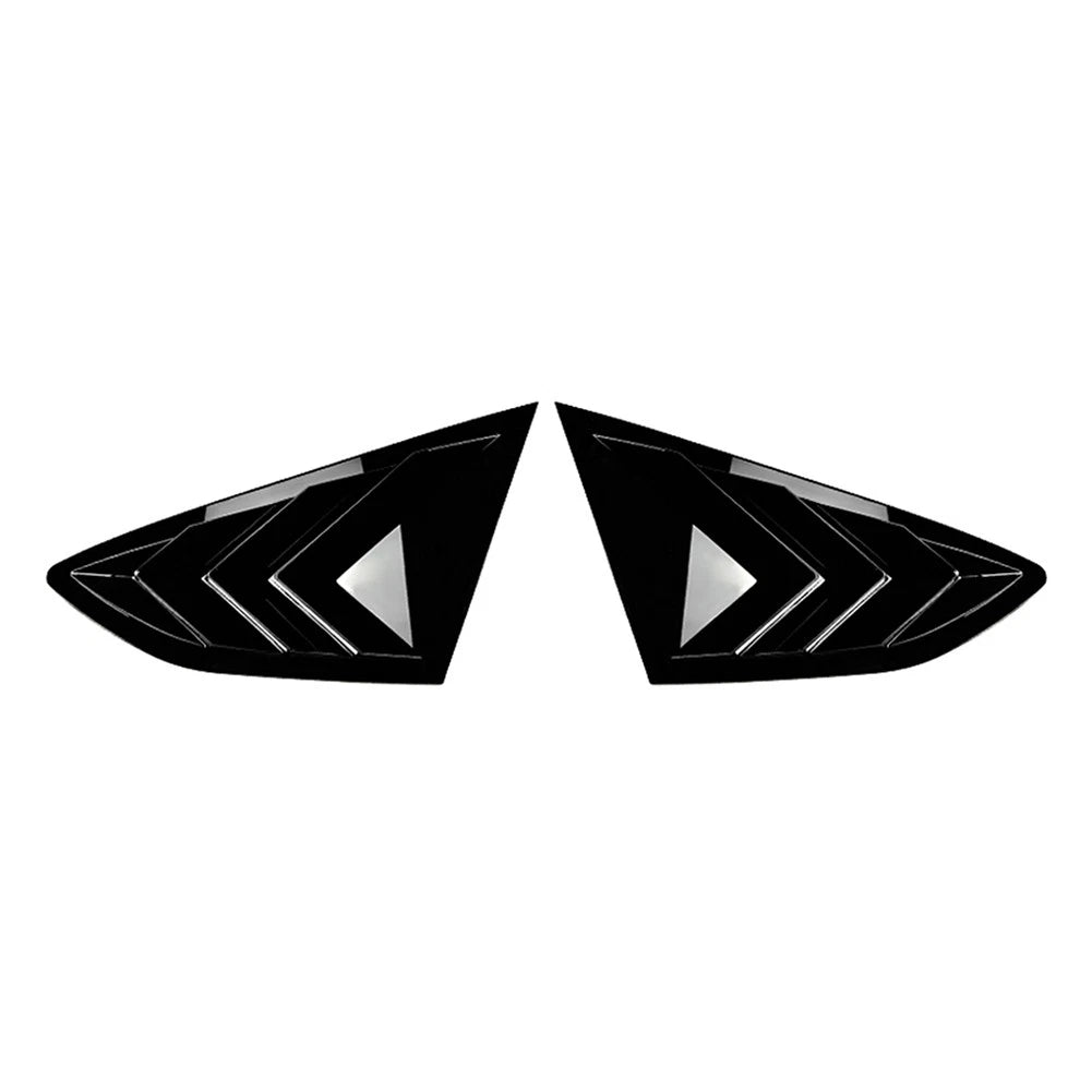 Glossy Rear Window Vent Shutter Louver Cover For Audi A5 S5 F5 Sportback 2017-24